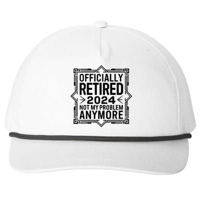 Retired 2024 Not My Problem Anymore Snapback Five-Panel Rope Hat