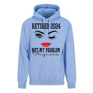 Retired 2024 Not My Problem Anymore Lady Style Unisex Surf Hoodie