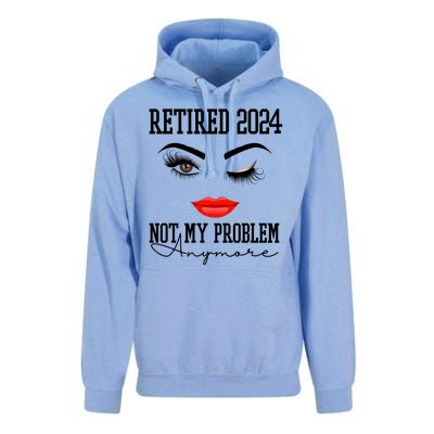 Retired 2024 Not My Problem Anymore Lady Style Unisex Surf Hoodie