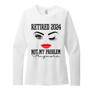 Retired 2024 Not My Problem Anymore Lady Style Womens CVC Long Sleeve Shirt