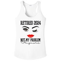 Retired 2024 Not My Problem Anymore Lady Style Ladies PosiCharge Competitor Racerback Tank