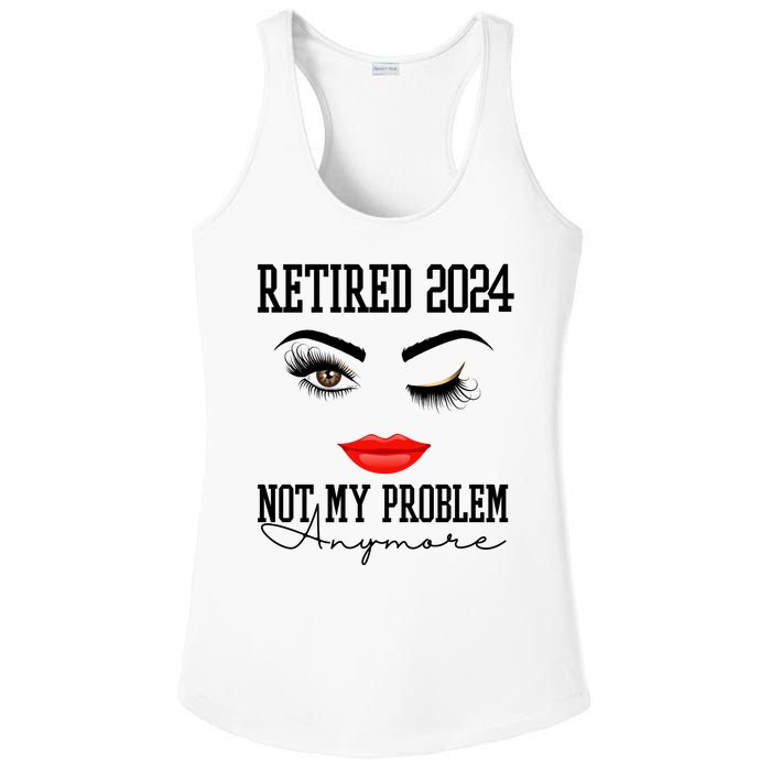 Retired 2024 Not My Problem Anymore Lady Style Ladies PosiCharge Competitor Racerback Tank