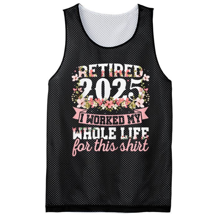 Retired 2025 Not My Problem Anymore Retirement 2025 Women Gift Mesh Reversible Basketball Jersey Tank