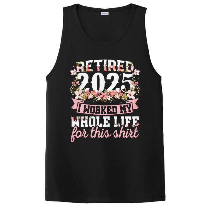 Retired 2025 Not My Problem Anymore Retirement 2025 Women Gift PosiCharge Competitor Tank