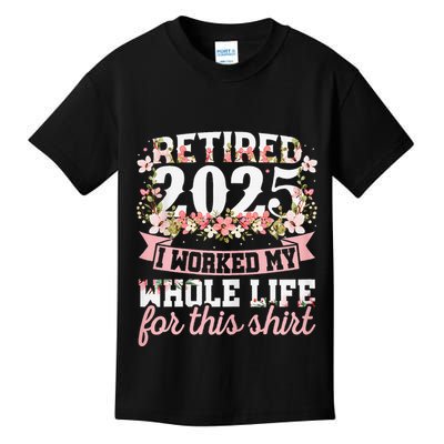 Retired 2025 Not My Problem Anymore Retirement 2025 Women Gift Kids T-Shirt