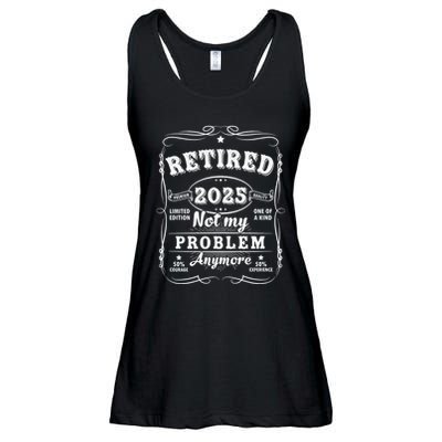 Retired 2025 Not My Problem Anymore Decoration Women Dad Retirement Ladies Essential Flowy Tank