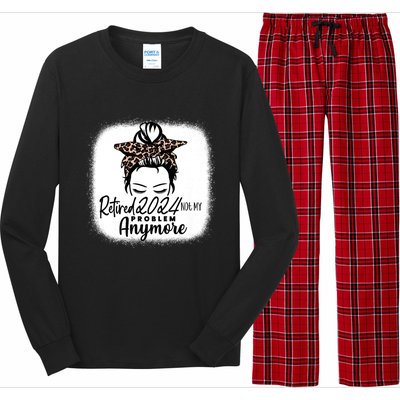 Retired 2024 Not My Problem Anymore Long Sleeve Pajama Set