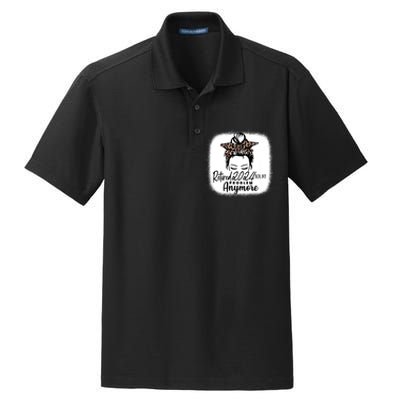 Retired 2024 Not My Problem Anymore Dry Zone Grid Polo