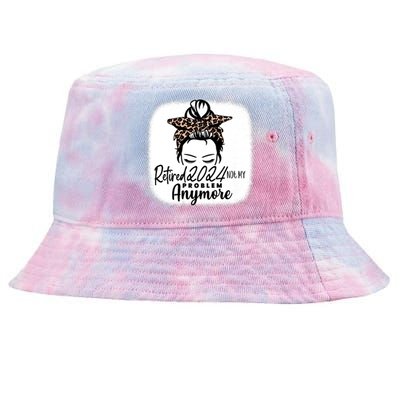 Retired 2024 Not My Problem Anymore Tie-Dyed Bucket Hat