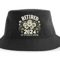 Retired 2024 Not My Problem Anymore Daisy Floral Sustainable Bucket Hat