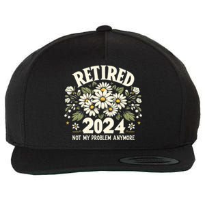 Retired 2024 Not My Problem Anymore Daisy Floral Wool Snapback Cap