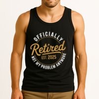Retired 2025 Not My Problem Anymore Vintage Funny Tank Top