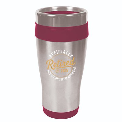 Retired 2025 Not My Problem Anymore Vintage Funny 16oz Travel Tumbler