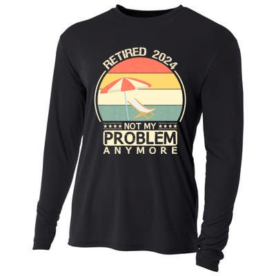 Retired 2024 Not My Problem Anymore Vintage Cooling Performance Long Sleeve Crew