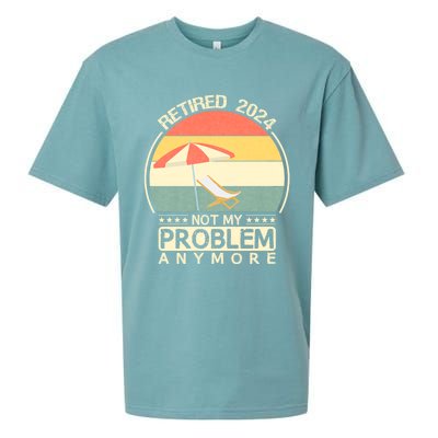 Retired 2024 Not My Problem Anymore Vintage Sueded Cloud Jersey T-Shirt