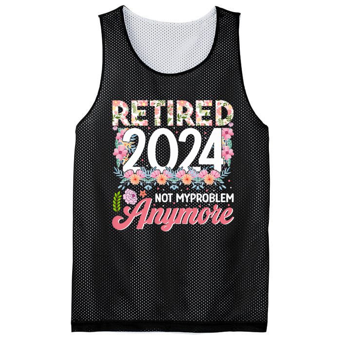 Retired 2024 Not My Problem Anymore Mesh Reversible Basketball Jersey Tank