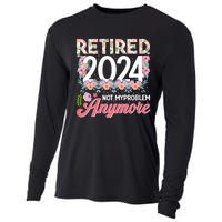 Retired 2024 Not My Problem Anymore Cooling Performance Long Sleeve Crew