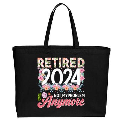 Retired 2024 Not My Problem Anymore Cotton Canvas Jumbo Tote