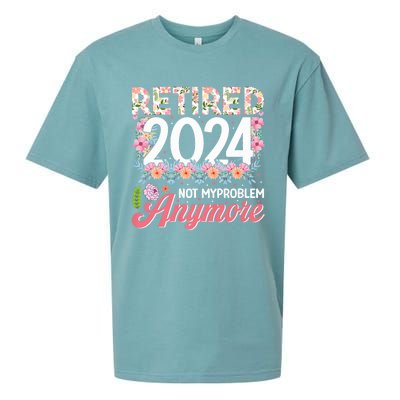 Retired 2024 Not My Problem Anymore Sueded Cloud Jersey T-Shirt