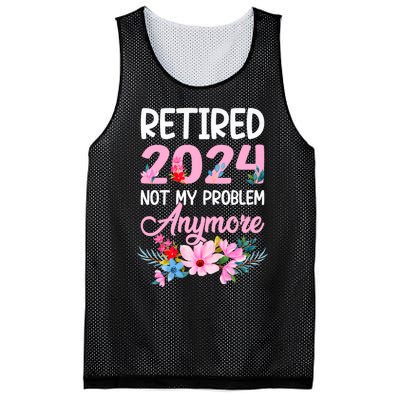 Retired 2024 Not My Problem Anymore Mesh Reversible Basketball Jersey Tank