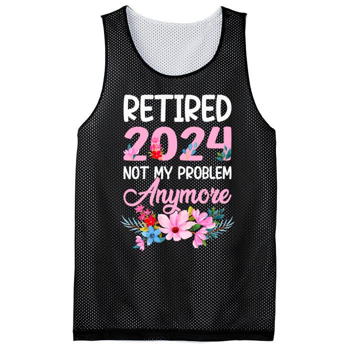 Retired 2024 Not My Problem Anymore Mesh Reversible Basketball Jersey Tank