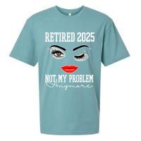 Retired 2025 Not My Problem Anymore Lady Style Sueded Cloud Jersey T-Shirt