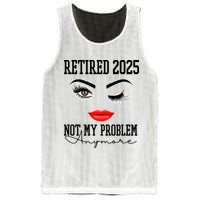 Retired 2025 Not My Problem Anymore Lady Style Mesh Reversible Basketball Jersey Tank