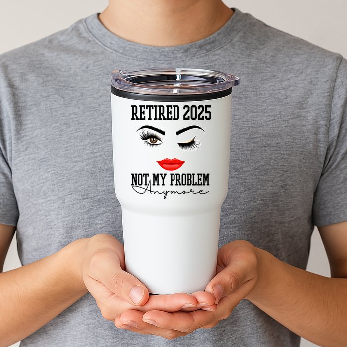Retired 2025 Not My Problem Anymore Lady Style Tumbler