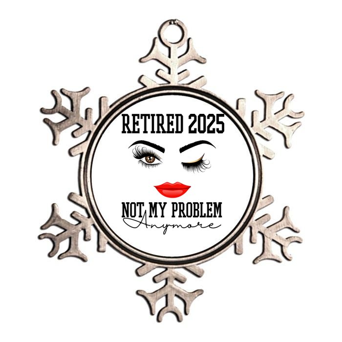 Retired 2025 Not My Problem Anymore Lady Style Metallic Star Ornament