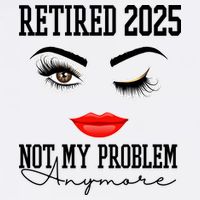 Retired 2025 Not My Problem Anymore Lady Style Metallic Star Ornament