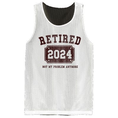 Retired 2024 Not My Problem Anymore Vintage Mesh Reversible Basketball Jersey Tank