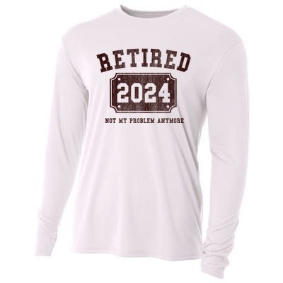 Retired 2024 Not My Problem Anymore Vintage Cooling Performance Long Sleeve Crew