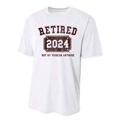 Retired 2024 Not My Problem Anymore Vintage Performance Sprint T-Shirt