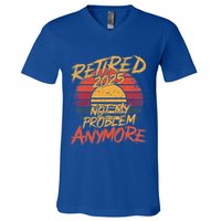 Retired 2025 Not My Problem Anymore V-Neck T-Shirt