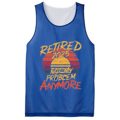 Retired 2025 Not My Problem Anymore Mesh Reversible Basketball Jersey Tank