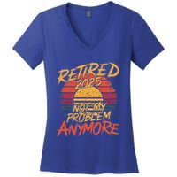 Retired 2025 Not My Problem Anymore Women's V-Neck T-Shirt
