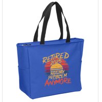 Retired 2025 Not My Problem Anymore Zip Tote Bag