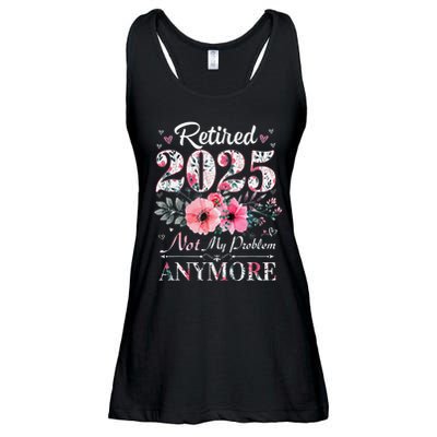 Retired 2025 Not My Problem Anymore Vintage Retirement 2024 Ladies Essential Flowy Tank