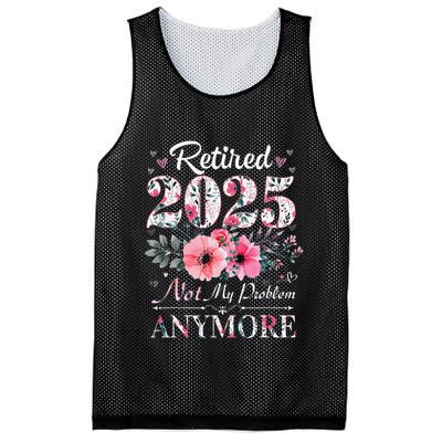 Retired 2025 Not My Problem Anymore Vintage Retirement 2024 Mesh Reversible Basketball Jersey Tank