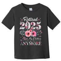 Retired 2025 Not My Problem Anymore Vintage Retirement 2024 Toddler T-Shirt
