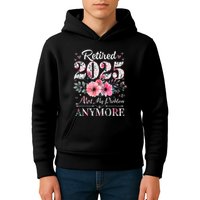 Retired 2025 Not My Problem Anymore Vintage Retirement 2024 Kids Hoodie