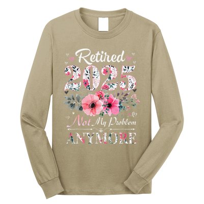Retired 2025 Not My Problem Anymore Vintage Retirement 2024 Long Sleeve Shirt