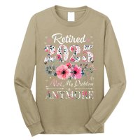 Retired 2025 Not My Problem Anymore Vintage Retirement 2024 Long Sleeve Shirt