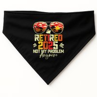 Retired 2025 Not My Problem Anymore Retirement USA-Made Doggie Bandana