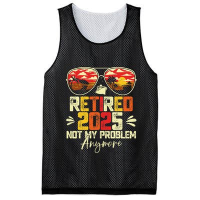 Retired 2025 Not My Problem Anymore Retirement Mesh Reversible Basketball Jersey Tank