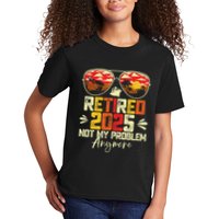 Retired 2025 Not My Problem Anymore Retirement Kids T-Shirt