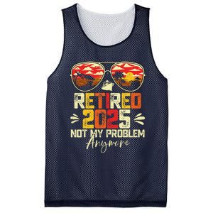 Retired 2025 Not My Problem Anymore Retirement Mesh Reversible Basketball Jersey Tank