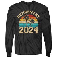 Retirement 2024 not my problem anymore vintage retired Tie-Dye Long Sleeve Shirt