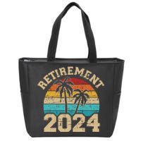 Retirement 2024 not my problem anymore vintage retired Zip Tote Bag