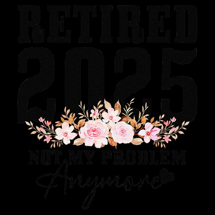 Retired 2025 Not My Problem Anymore Retirement Wool Snapback Cap